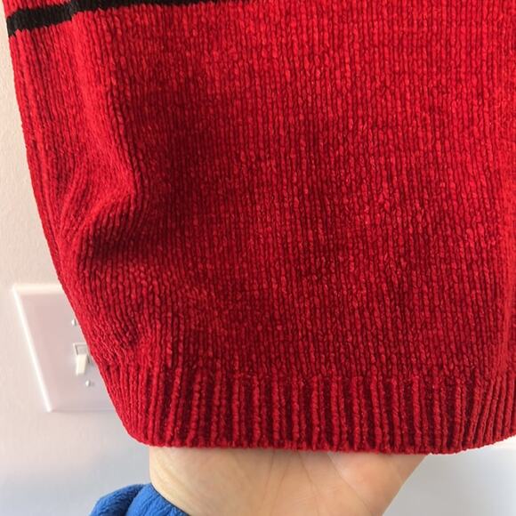 Vintage 90’s New Moves Acrylic Stripes Crop Sweater Top - Picture 5 of 11